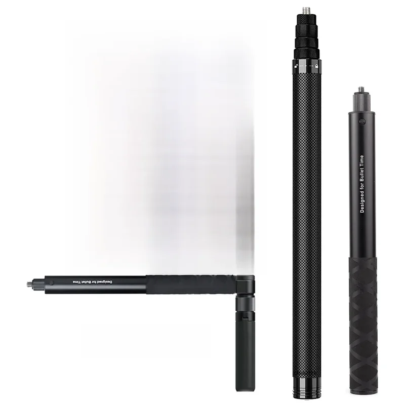 AliExpress - Trépied à poignée rotative Invisible en Fiber de carbone, 1.2m, 3m, pour GoPro Max2 Insta360 X5 X4 DJI Osmo 360 caméra