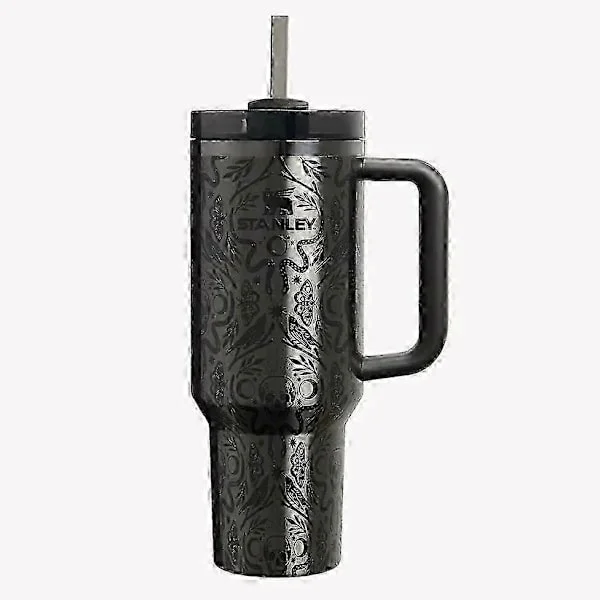 Stanley Quencher H2.0 Flowstate Tumbler 40Oz Halloween Deadly Damask I Hand