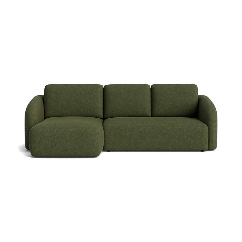 Savona chaiselong sovesofa, venstrevendt | opbevaring - Aragon Grøn - 270x154x94 - Sofa, sovesofa, chaiselong