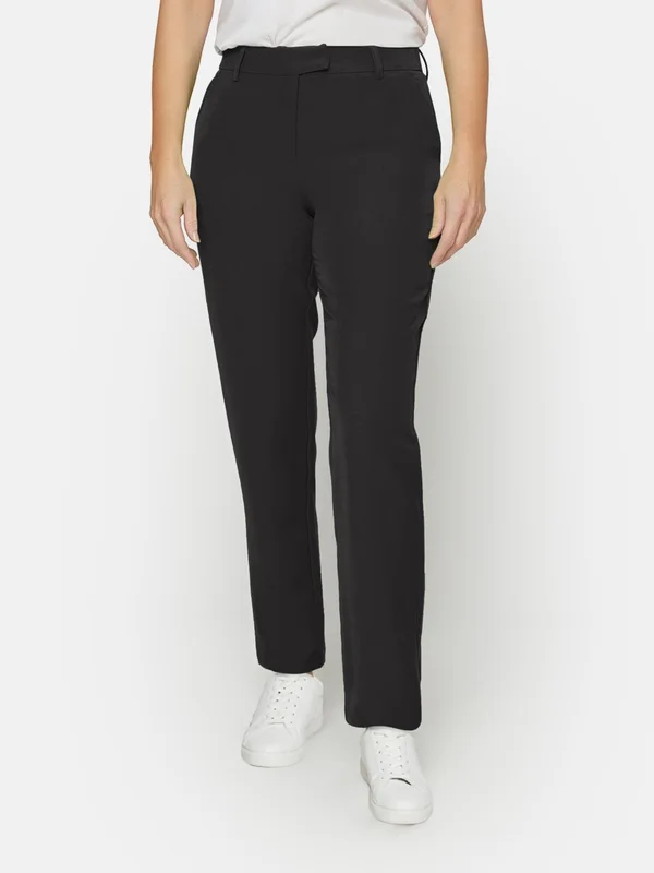 BRANDTEX - Habit Bukser - Sort - Fast Linning