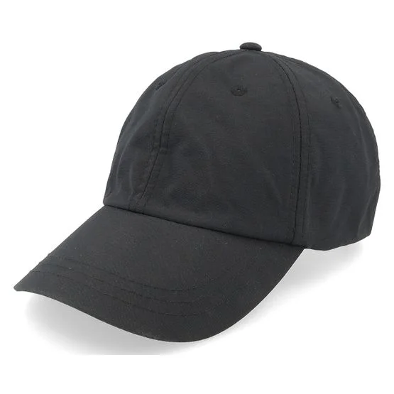 Beechfield - Negro unconstructed Gorra - Outdoor Nylon Cap Black Dad Cap @ Hatstore
