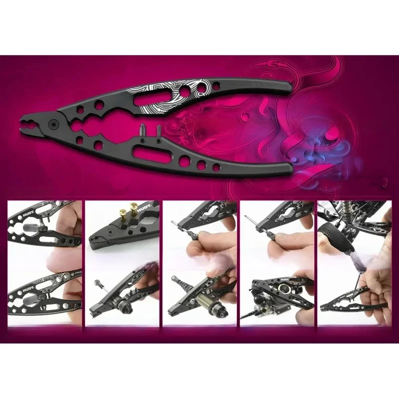AliExpress - # 183011 Professionelle Multitool Metallklemme Stoßdämpfer Zange Kugelkopf Clip HUDY für RC 1/8 1/10 RC Car Crawler