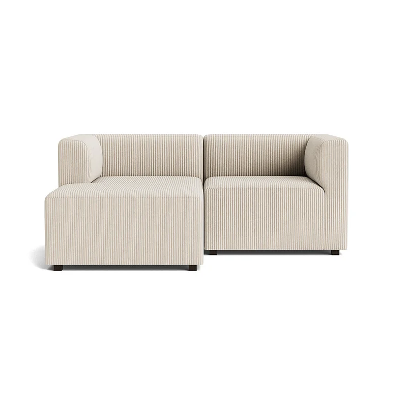 Roma Lille Chaiselong Sofa, Venstrevendt, Poso Beige - Pladsbesparende Modulsofa - 160x70x65cm - Perfekt til Små Rum