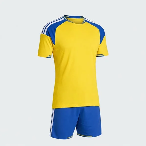 Sverige Herrelandslag 2026 Drakt Kun, Fotballdrakt, Pustende Polyester Kampdrakt, Sportsfanbekledning Uten Nummer Uten Nummer