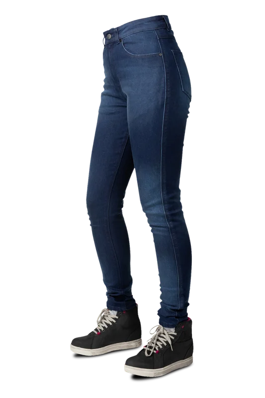 Damskie Jeansy Motocyklowe Bull-it Tactical Icona ll Slim Niebieski 40 Długi