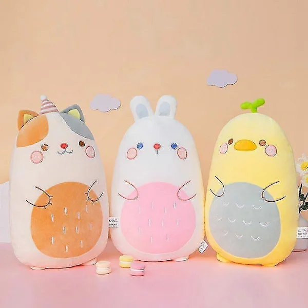 40cm/60cm Söt Kawaii Stor Kanin Katt Gris Räv Anka Plysch Kudde Leksaker Mjukt Gosedjur Docka Stol Kudde Högkvalitativa Gåvor_tfrf