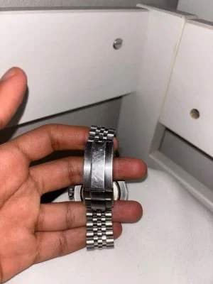 Klassisk silverfärgad Seiko klocka