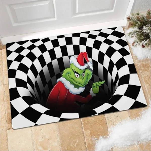 Illusion Doormat, Christmas Non-Slip Visual Doormat, for Christmas