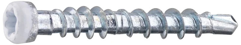Grabber LTX28VITC Listskruv med bits 3,3 x 28 mm, 100-pack Vit, Infästning