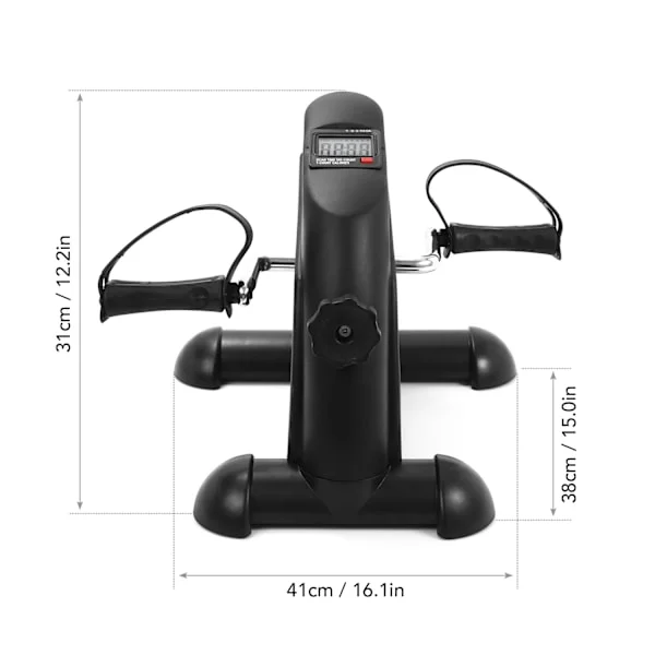 Mini Pedal Stepper Cykel til Indendørs Brug med LCD-display og Justerbar Modstand til Hjem og Kontor