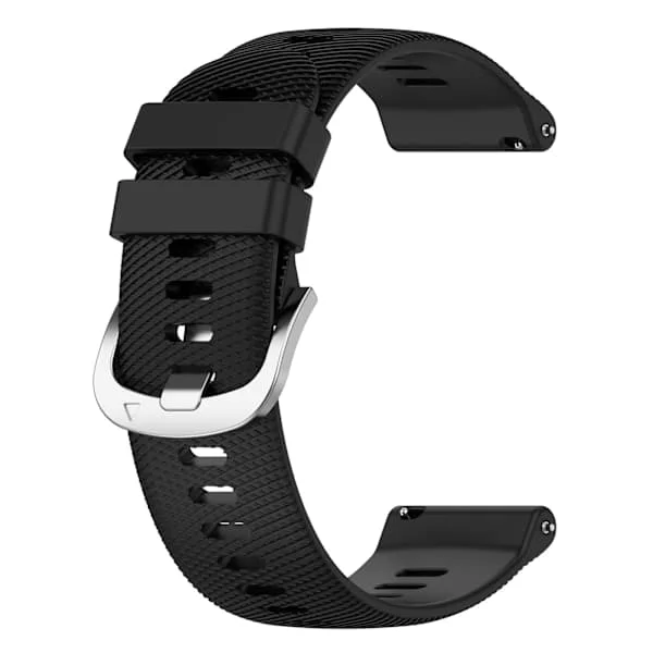 Klokkerem silikon Garmin Forerunner 265S Svart Garmin Forerunner 265S 18 mm Svart 18 mm
