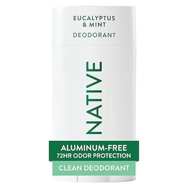 Naturlig deodorant indeholder naturlige ekstrakter, 72 timers lugtkontrol, deodoranter til mænd og kvinder, aluminiumfri, eukalyptus- og myntefri, 76 