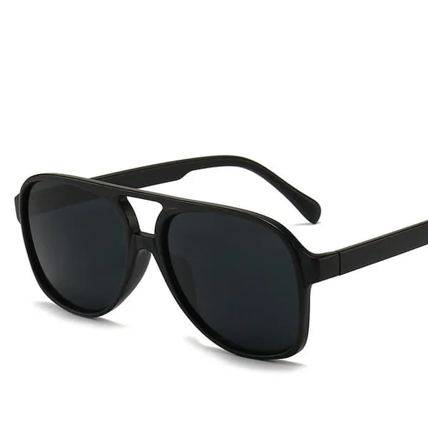 YAMEIZE Retro Pilot Solbriller Dame Herre Briller Vintage Oversized Herre Briller Gule Linser Kørebriller Oculos De Sol Masculino