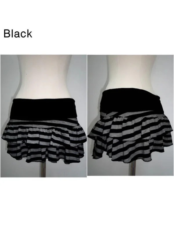 AliExpress - 2026 Y2K Sexy gestreepte kleurenblok minirok voor dames, Koreaanse Japanse streetstyle, niche, veelzijdige A-lijn mode rok