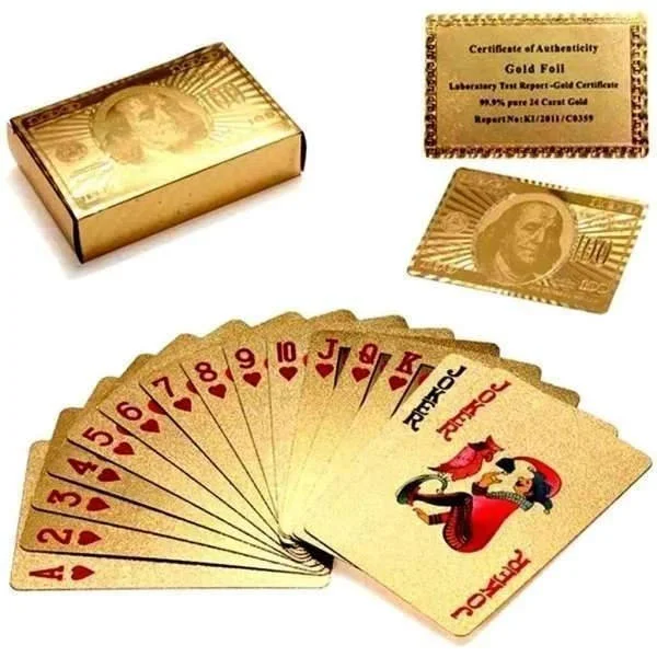 Kortspil - Spillekort - Poker - Guld