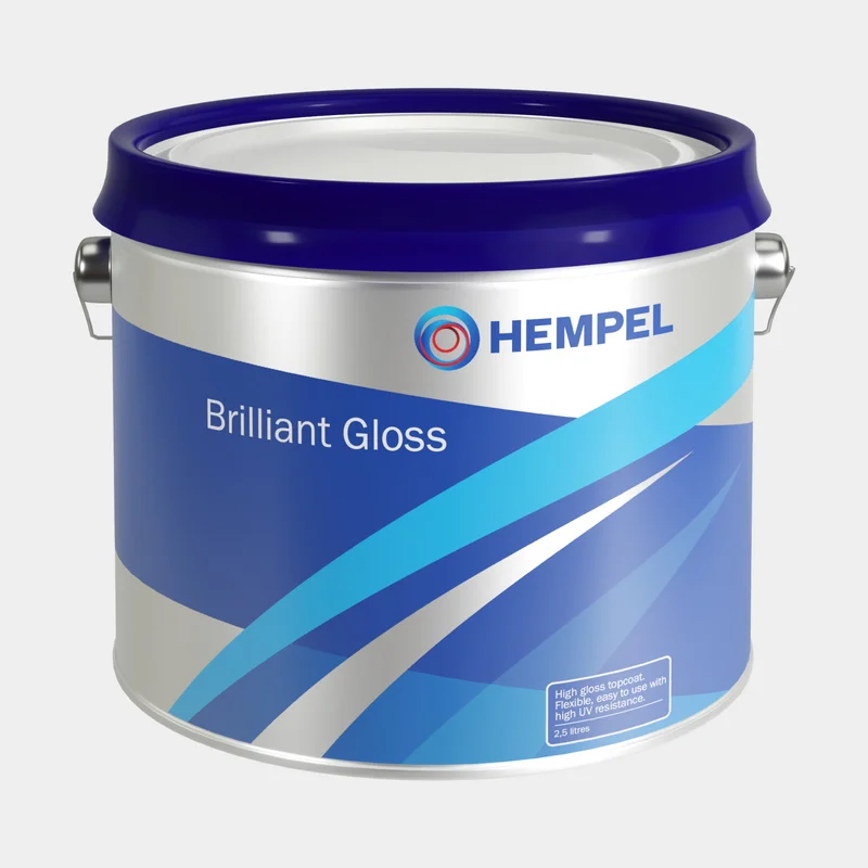 Bådlak / Lakmaling Bådlak Hempel Brilliant Gloss, 375 ml - Pure White (10231) - Bådmaling