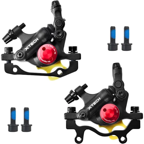 HB-100 Hydraulic Disc Brake Calipers 2 Pieces Front/Rear Black Line Pull Oil Brake Disc Brake Set for MTB Mountain Bike and Electric Bike