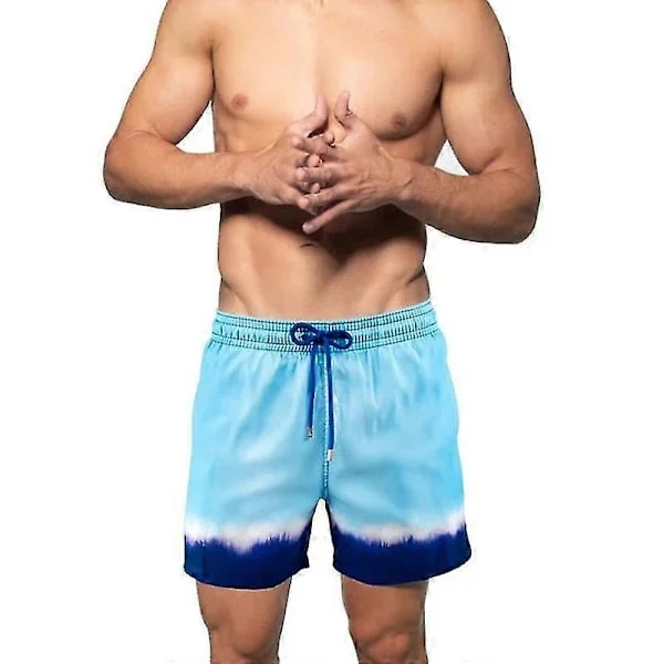 Badbyxor för män, snabbtorkande 5 tums innersöm strandshorts