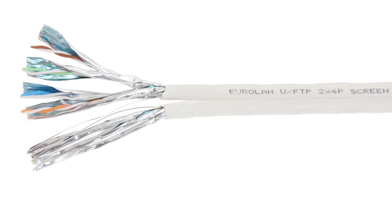 Eurolan 19SD-TA-23WT-0 Datakabel 16 ledare x 8 kablar, 0,58 mm 1 m, kapad, Anslutningsdon & kablar