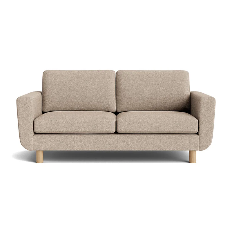 Haven 2 personers sofa - Loop Beige - 184x86x86 - Sofa, 2 personers sofa - Komfortabel, stilfuld og slidstærk 2-personers sofa i beige stof - 