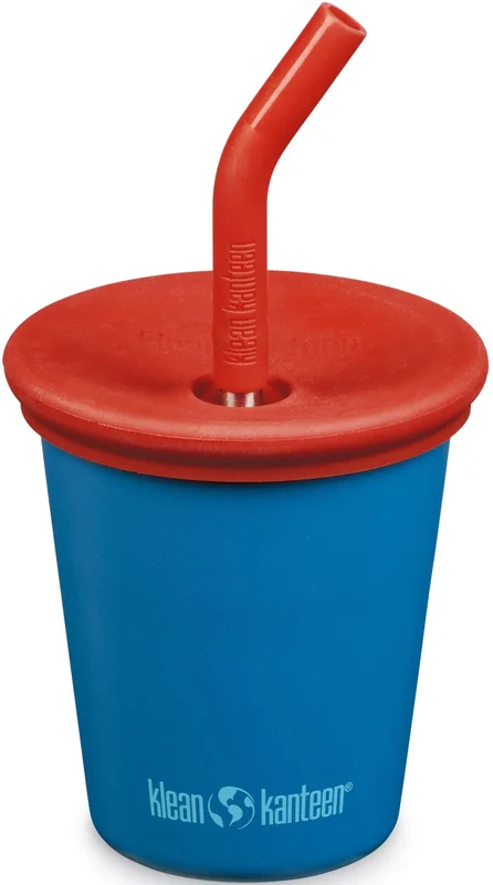 Klean Kanteen Kid Cup muki, 296ml (Kid Straw Lid), Mykonos Blue