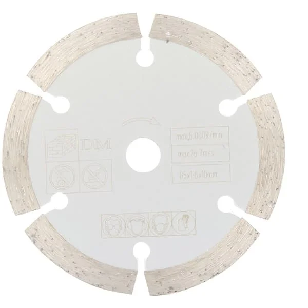 Rund diamantblad for sirkelsag, skjæreskive, 85 mm x 10 mm