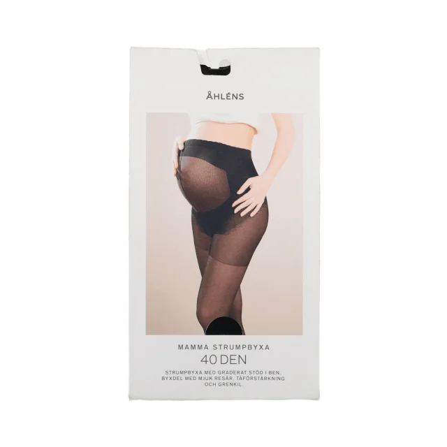 Å WOMAN Gravidtights 40 den Strumpbyxor Svart L