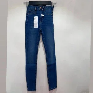 Blå skinny high waist jeans Molly