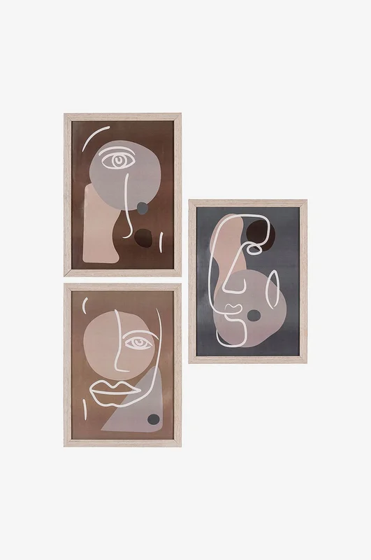 House Nordic - Sett med rammer Madison, 3-pk - Beige - Rammer - Fra Homeroom