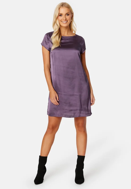 BUBBLEROOM - May satin dress - Light lilac