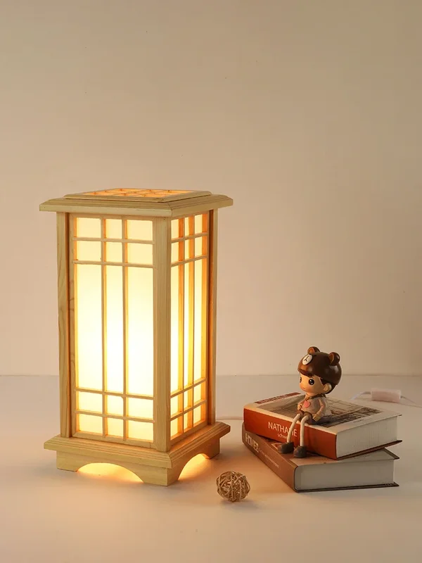AliExpress - Moderne japanische Stehlampen im Tatami-Stil, quadratische Form, Holz-LED-Lampe, Boden, Schlafzimmer, Stehlampen für Wohnzimmer, 