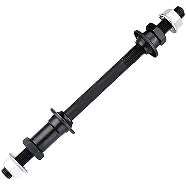 Sykkel Hjulnavaksel bak Solid spindelaksel Spak Mountain Quick Release terrengsykkel for bakaksel Mtb hjulaksel Sykkeltilbehør 180 mm (svart)