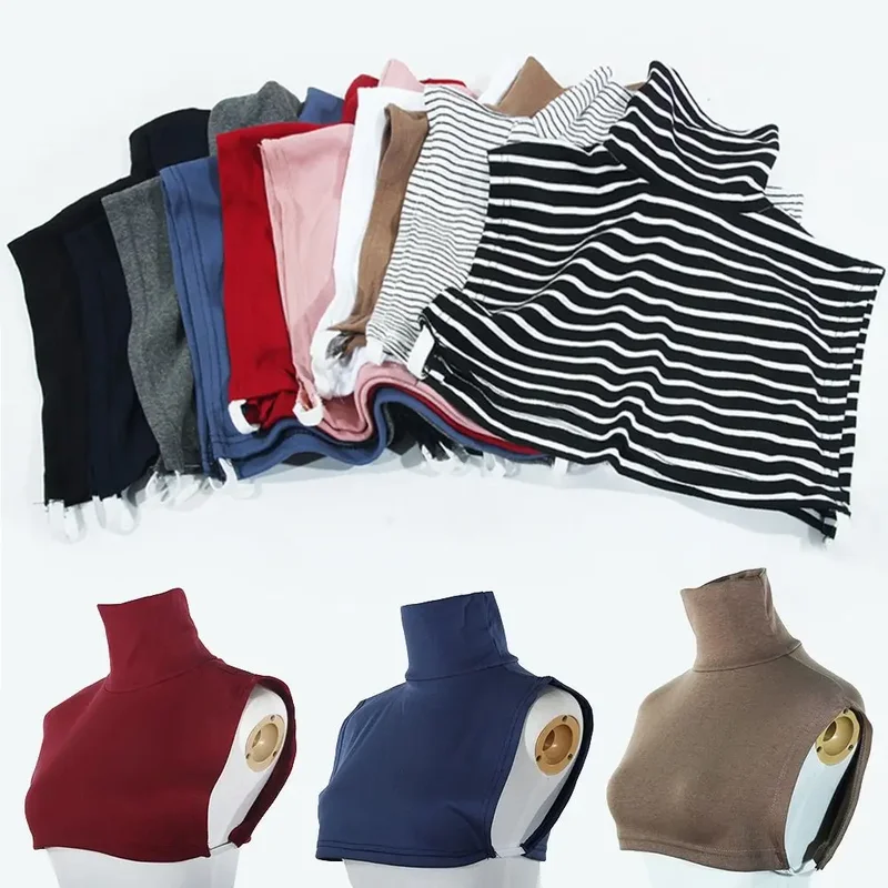 AliExpress - Einfarbig Rollkragen Gefälschte Kragen Tragbare Extensions Muslimischen Modal Halb Top Bluse Frauen Abnehmbare Mock Neck Abdeckung