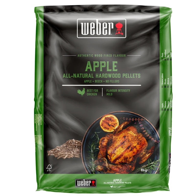 Weber Träpellets Äpple 8 kg | Utematlagning > Grillkol, briketter & träpellets > Träpellets | Bagaren och Kocken