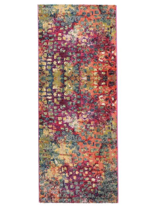 Abstract Small Davina Rug - Multicolor 80X200 Modern Style
