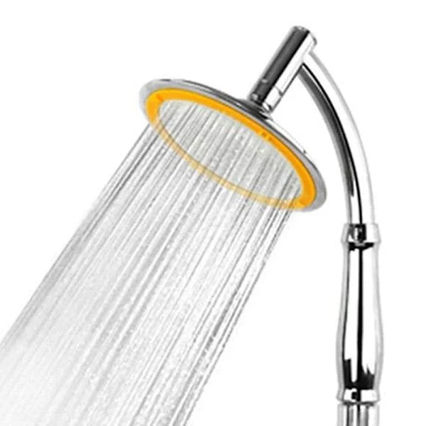 Duschmunstycke med slang - XXL handdusch - 5 strålmönster - 150 mm diameter med 1,6 m rostfri duschslang - För badkar och dusch