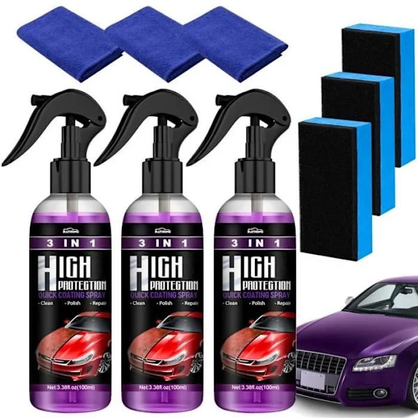 300ML Høj Beskyttelse 3-i-1 Bil, Keramisk Bil, Bil Polish, Auto Coating Spray til Bilbeskyttelse