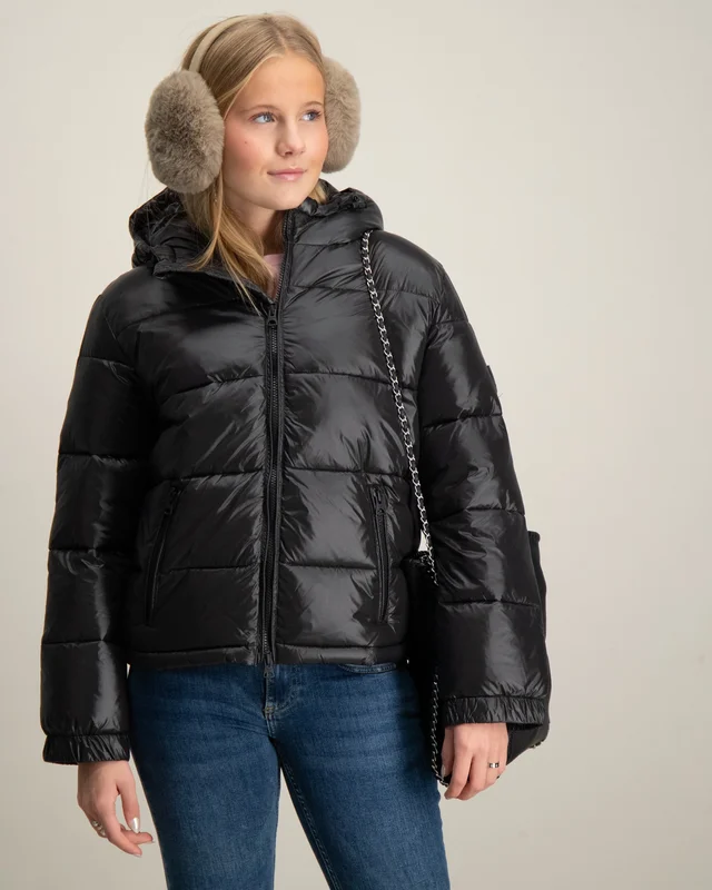 Lexington Milo Down Puffer Jacket Musta Takit Tytöt - Kids Brand Store