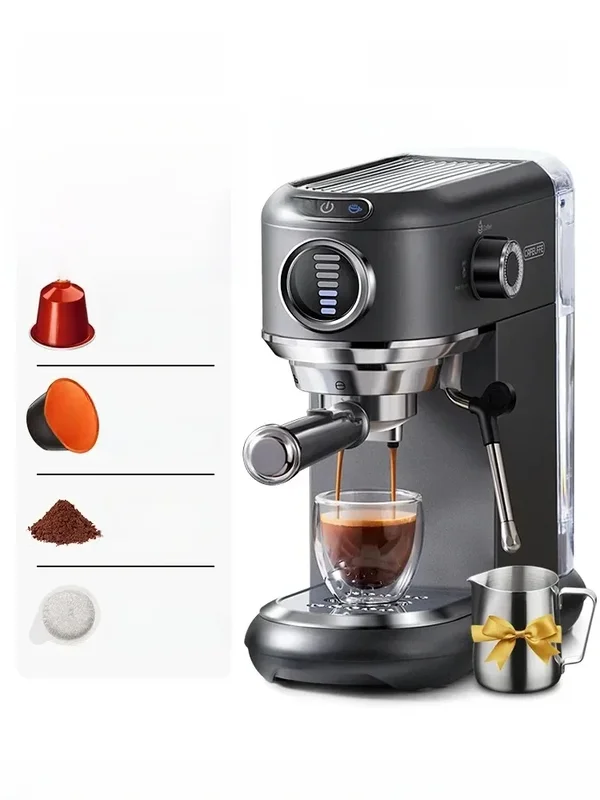 AliExpress - Cafelffe 4-en-1 cafetière chaude/froide Dolce Gusto & Nespresso Capsule ESE dosette moulu Cappuccino Machine à expresso Cafetera 19 Bar