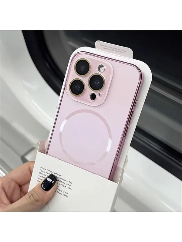 AliExpress - Luxus Nano Frosted Für Magsafe Objektiv Glas Schützen Fall Für iPhone 17 Air 16 15 14 13 12 Pro max Magnetische Drahtlose Lade Abdeckung