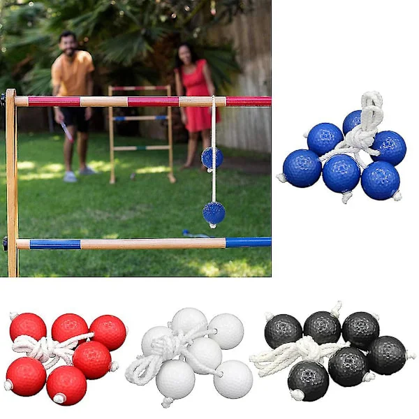 Ladder Ball Kastespil med 6 Bolde Indendørs/udendørs Terrasse Baghave Græs Sport