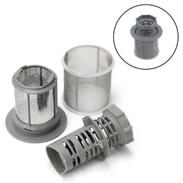 3-pack mikrofilter, avloppsfilter, för diskmaskin Bosch BSH Siemens Neff 427903 00427903 Bosch BSH Siemens Neff