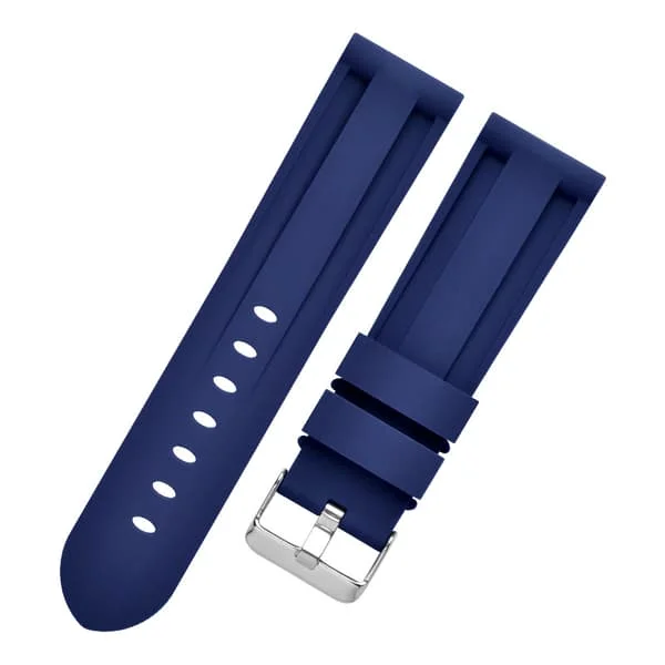 Silikonarmband för Panerai Luminor Marina Blue 24 mm