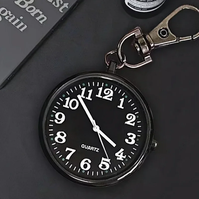 AliExpress - 1pc nouveau Mini mignon porte-clés montre mode Portable Quartz montre de poche avec porte-clés hommes femmes montre cadeau pour 