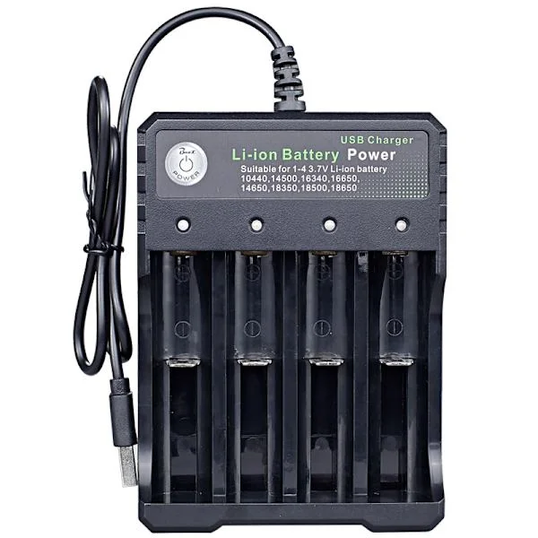 Universell 18650 Batteriladdare 3.7v Batteriladdare med LE,ZQKLA