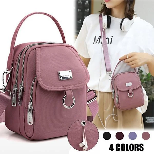 Mini Shoulder Bag for Women, Handbags, Messenger Bag, Black Black-FY-
