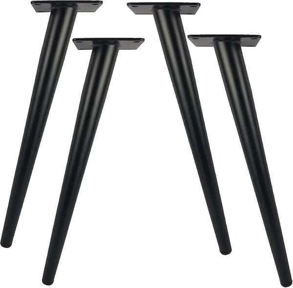 4-pack 30 cm Metal Furniture Legs for Modern Furniture, Dresser, Cabinet, Table, Chair, Ottoman, Replacement Legs for Furniture Support, 800 kg 