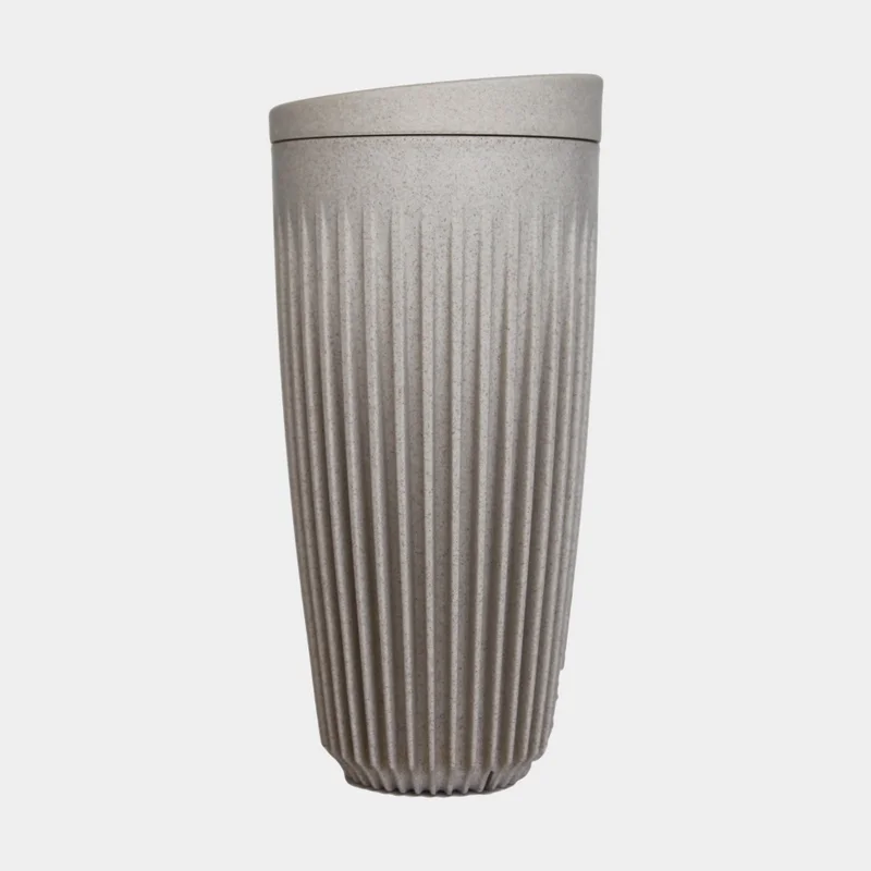 Travel mug / coffee cup with lid HuskeeCup & Lid 16oz Natural, recycled coffee husk, beige, 47 cl / 470 ml