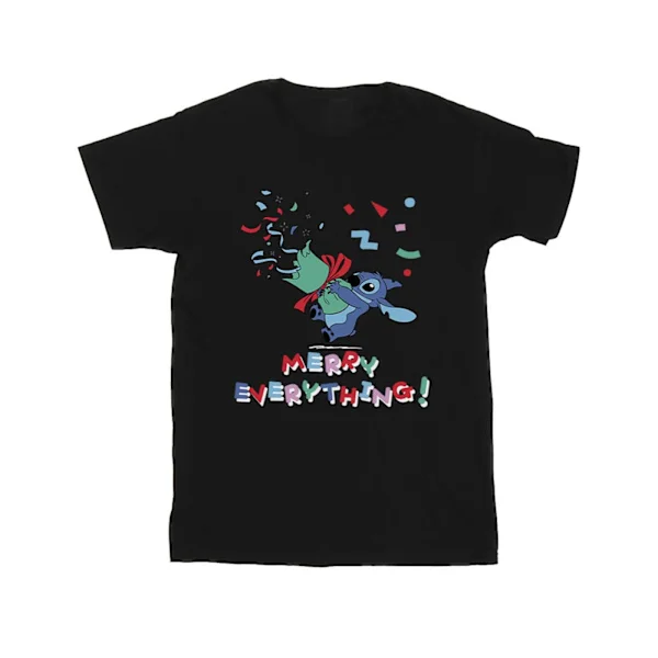 Disney Herr Lilo och Stitch Stitch Merry Everything T-Shirt L Svart