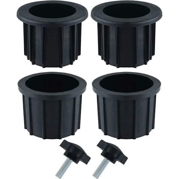 Set (6 delar) Tillbehör för balkongparasoll, 4 Paraplyhålsring